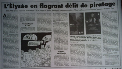 Thumbnail of article in Le Canard Enchaîné